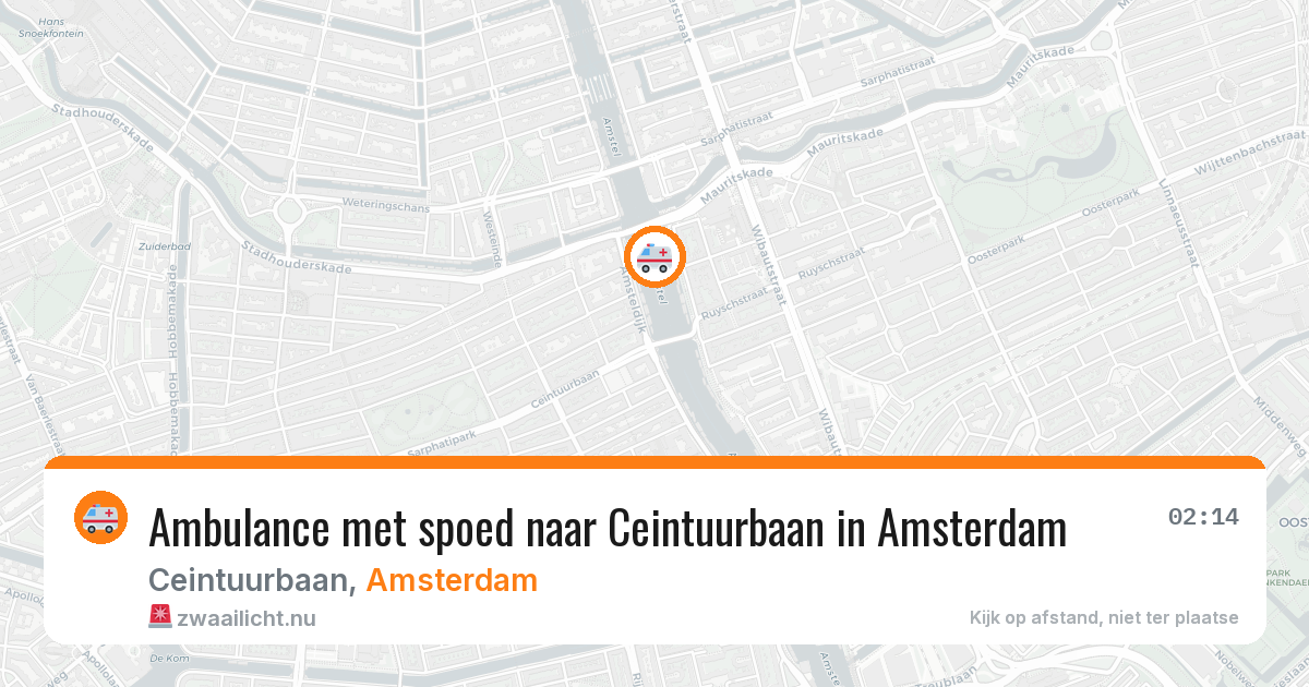 Ambulance met spoed naar Ceintuurbaan in Amsterdam — 5 jun 2026