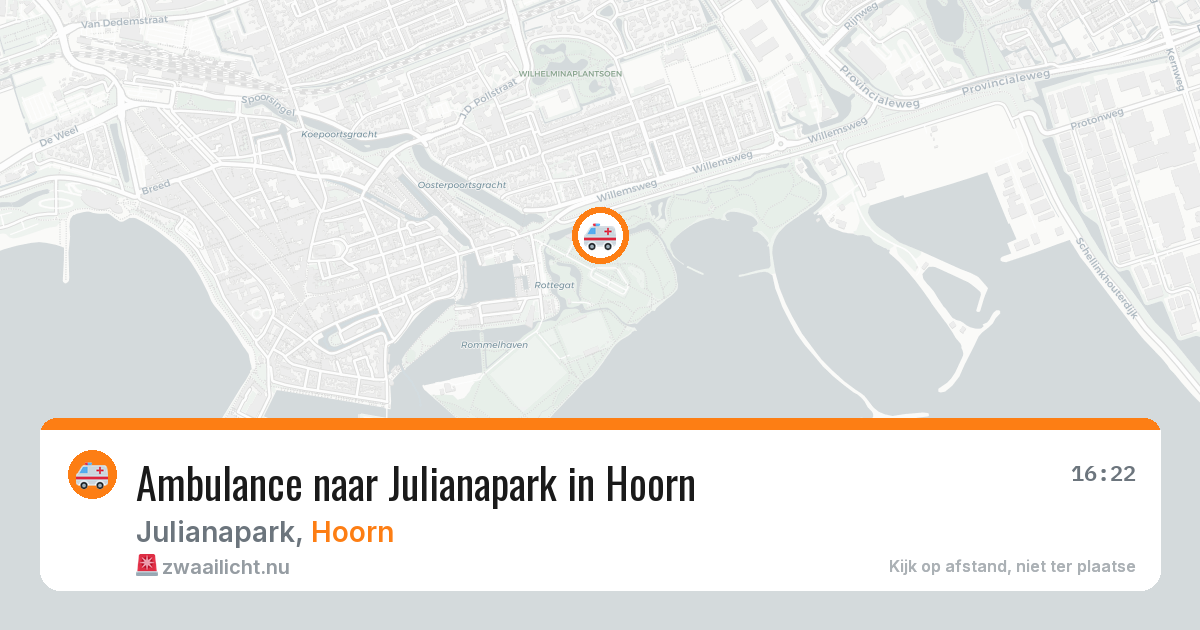 Ambulance naar Julianapark in Hoorn — 6 jun 2026