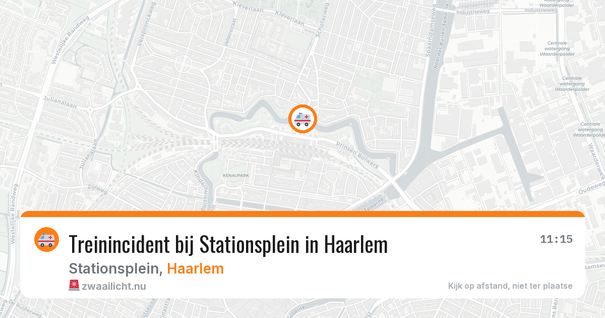 Treinincident bij Stationsplein in Haarlem — 20 jul 2026