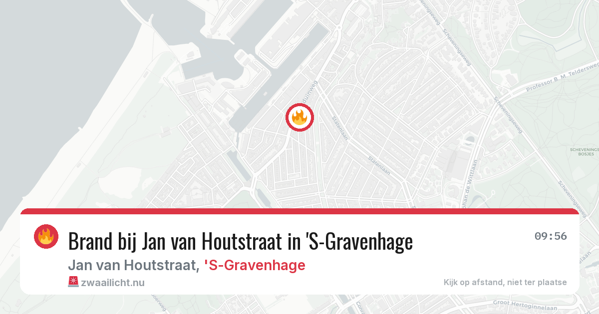 Brand bij Jan van Houtstraat in 'S-Gravenhage — 17 jul 2026
