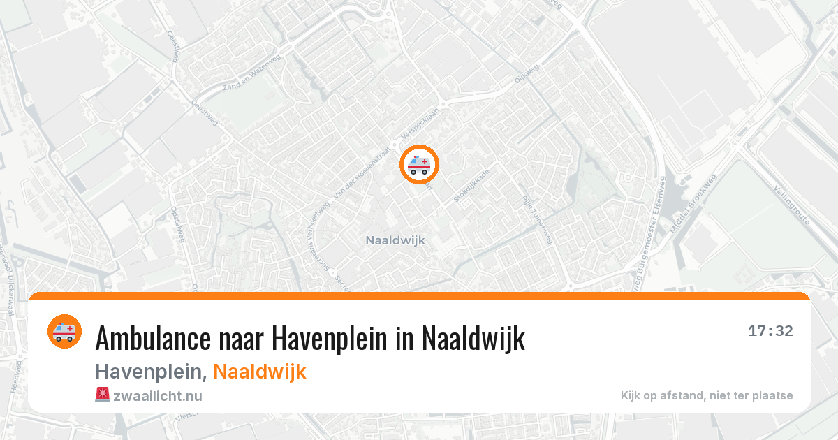 Ambulance naar Havenplein in Naaldwijk — 10 jul 2026