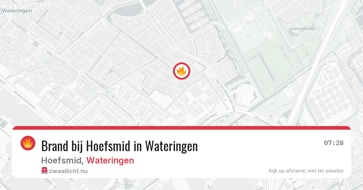 Brand bij Hoefsmid in Wateringen — 26 mei 2026