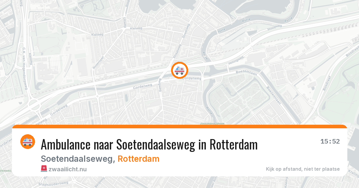 Ambulance naar Soetendaalseweg in Rotterdam — 26 jul 2026