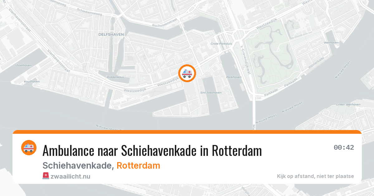 Ambulance naar Schiehavenkade in Rotterdam — 10 jul 2026