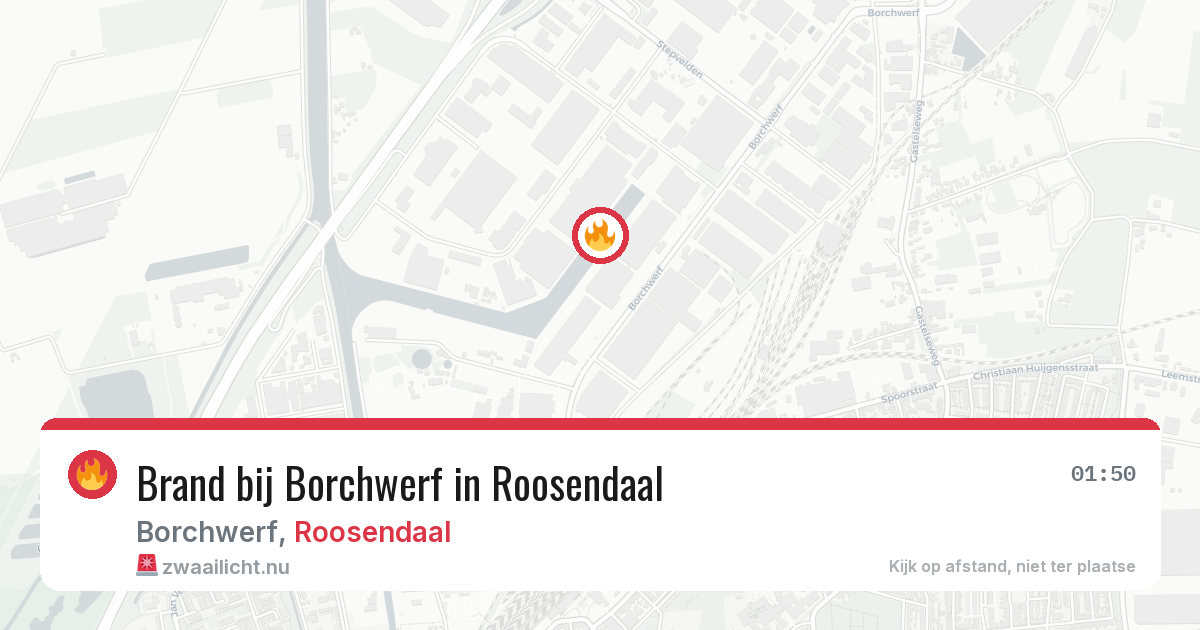 Brand bij Borchwerf in Roosendaal — 20 mei 2026