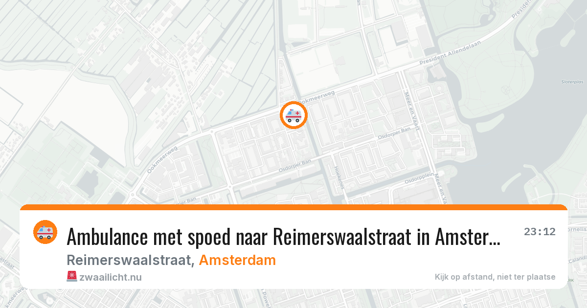 Ambulance met spoed naar Reimerswaalstraat in Amsterdam — 28 apr 2026