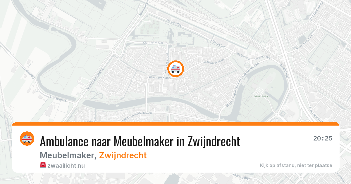 Ambulance naar Meubelmaker in Zwijndrecht — 30 mei 2026