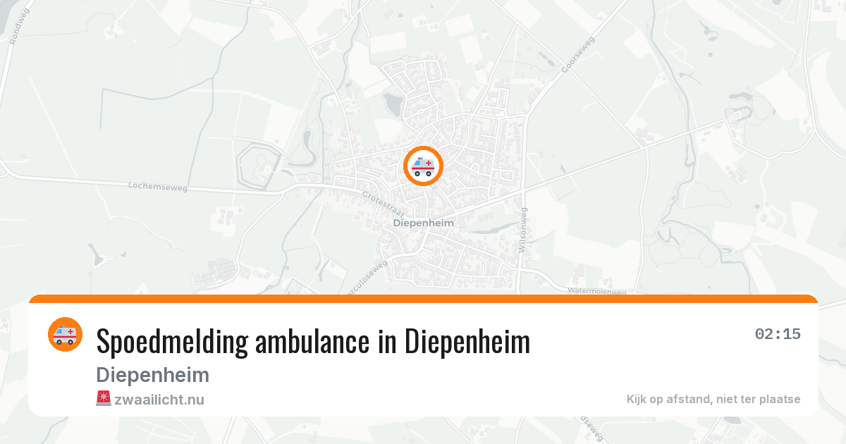 Spoedmelding ambulance in Diepenheim — 11 jul 2026