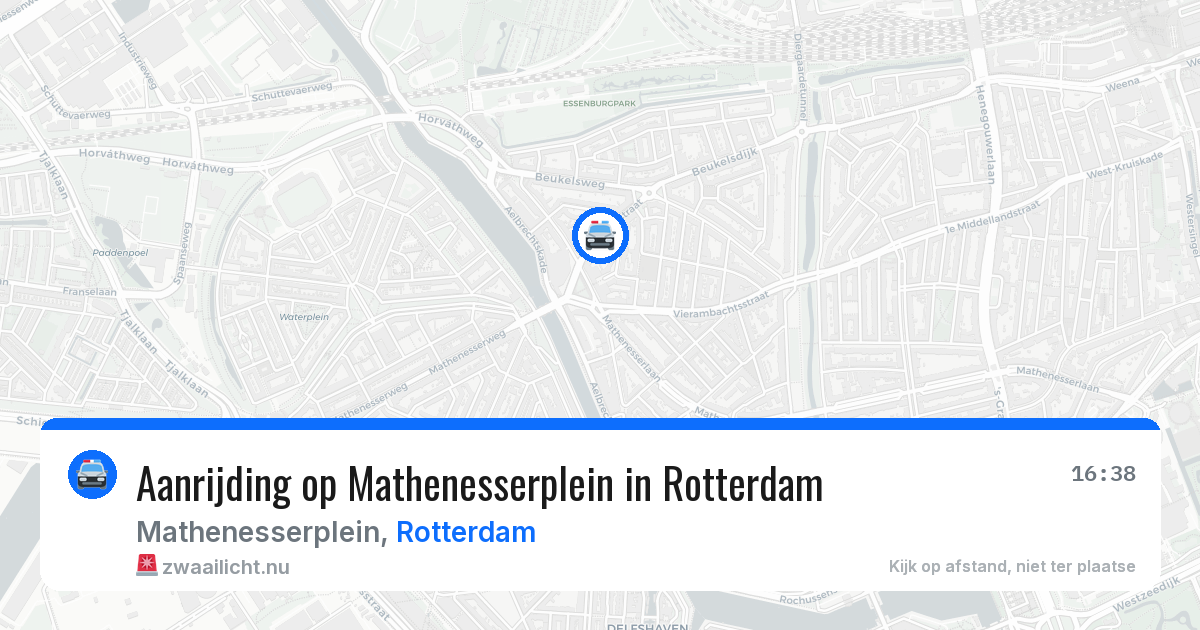 Aanrijding op Mathenesserplein in Rotterdam — 20 jul 2026
