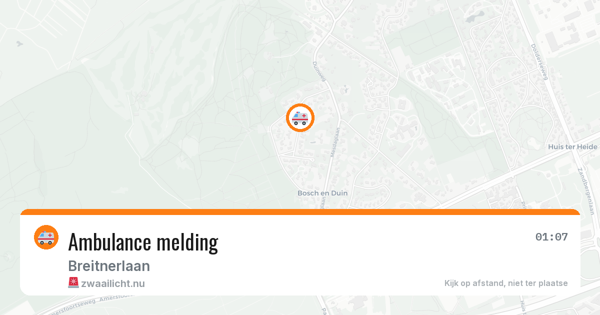 Ambulance melding — 14 mei 2026