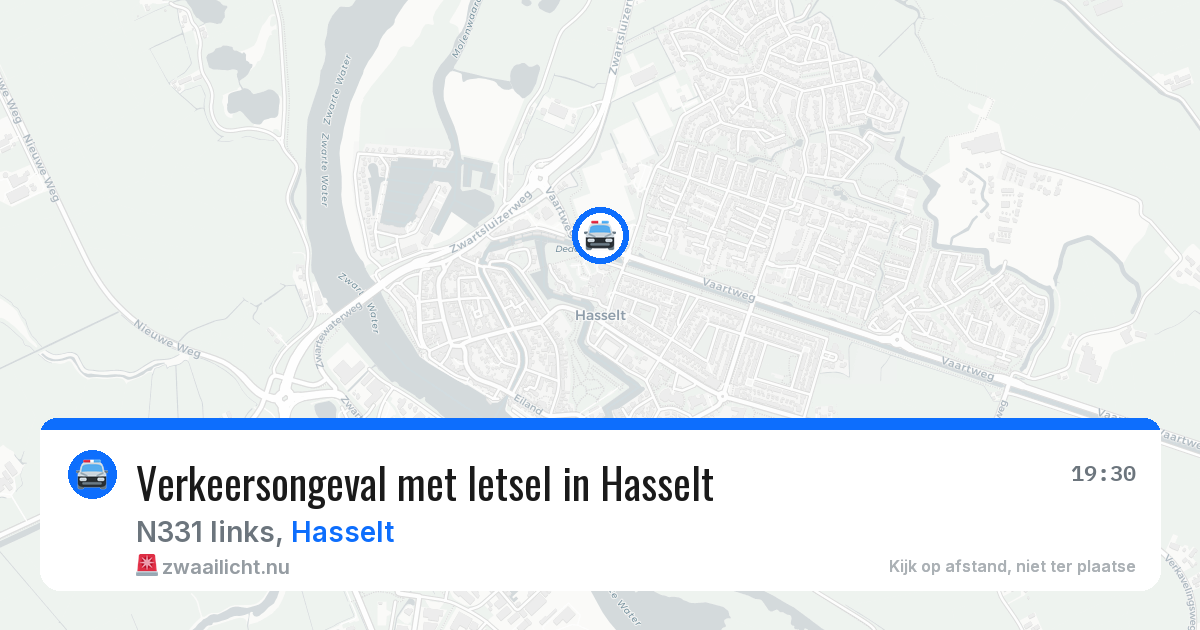 Verkeersongeval met letsel in Hasselt — 4 apr 2026