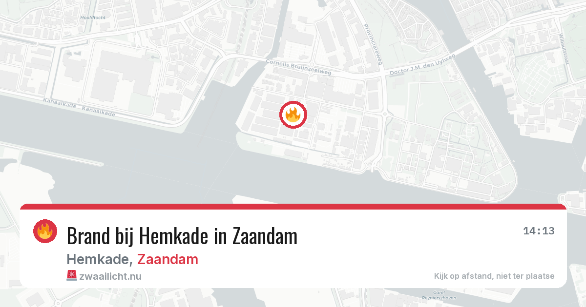 Brand bij Hemkade in Zaandam — 8 jun 2026