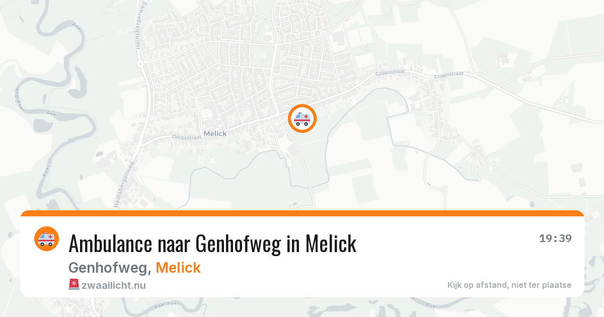 Ambulance naar Genhofweg in Melick — 5 jul 2026
