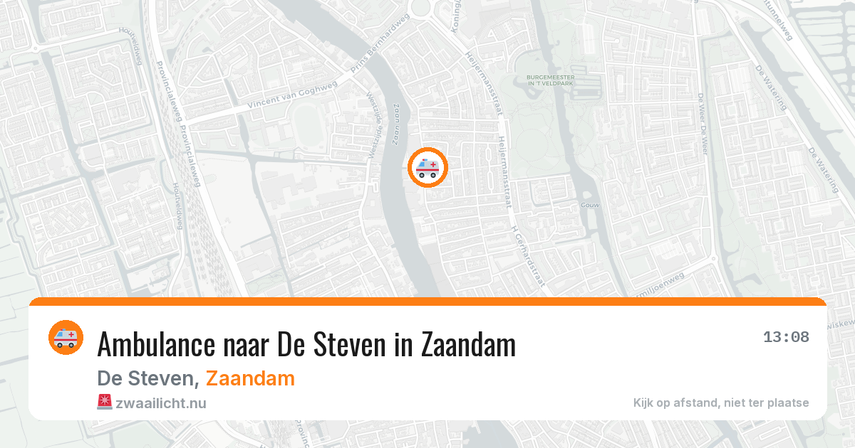 Ambulance naar De Steven in Zaandam — 24 feb 2026