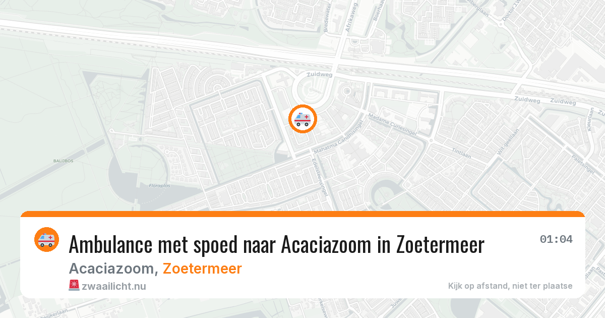 Ambulance met spoed naar Acaciazoom in Zoetermeer — 6 mei 2026