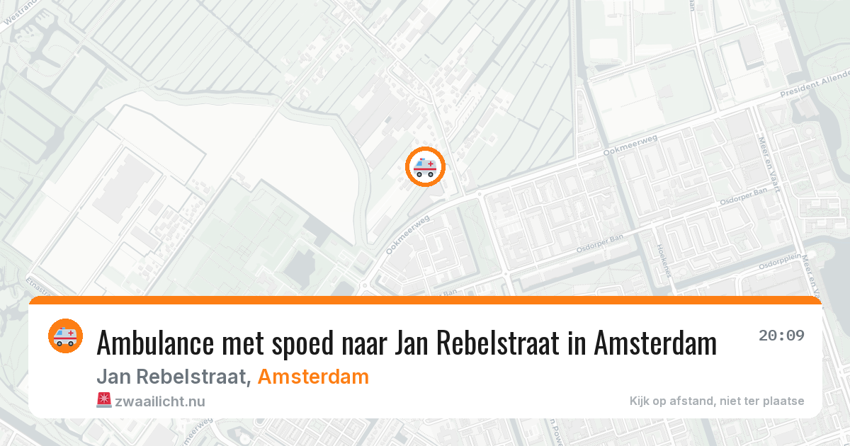 Ambulance met spoed naar Jan Rebelstraat in Amsterdam — 2 jun 2026