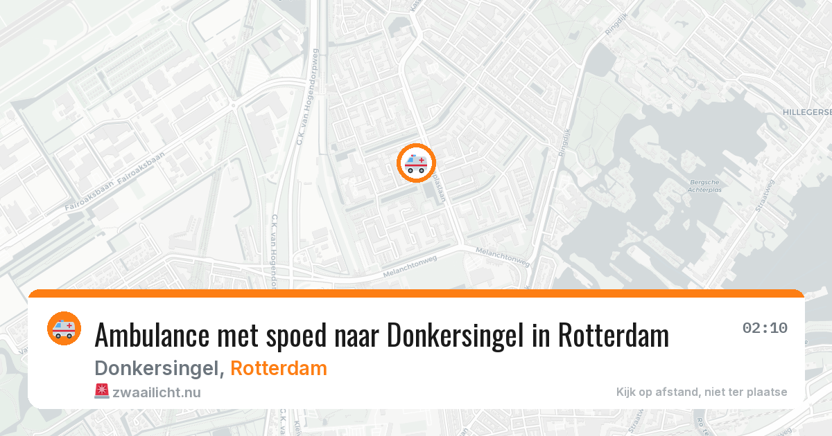 Ambulance met spoed naar Donkersingel in Rotterdam — 24 jul 2026