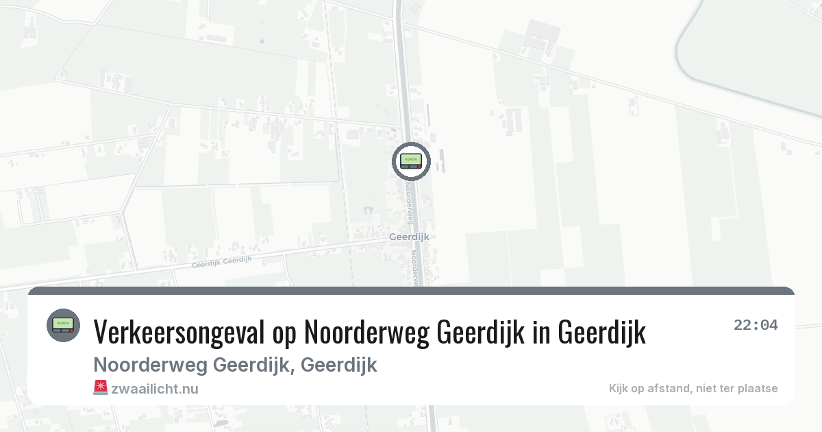 Verkeersongeval op Noorderweg Geerdijk in Geerdijk — 8 feb 2026