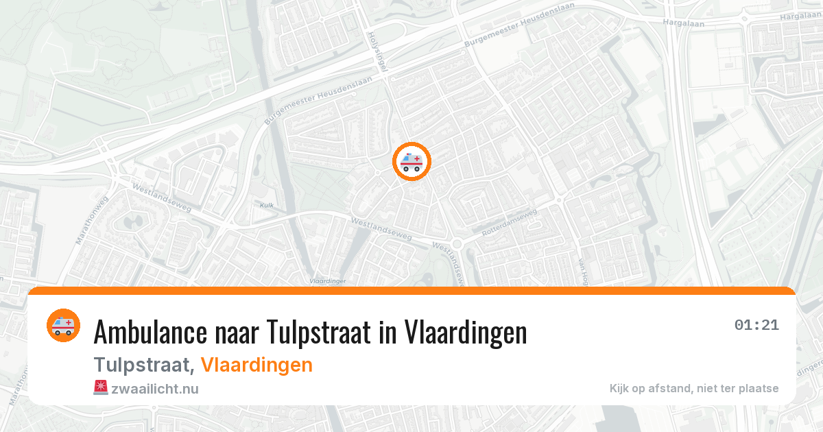 Ambulance naar Tulpstraat in Vlaardingen — 1 jun 2026