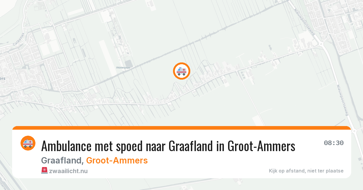 Ambulance met spoed naar Graafland in Groot-Ammers — 14 jul 2026