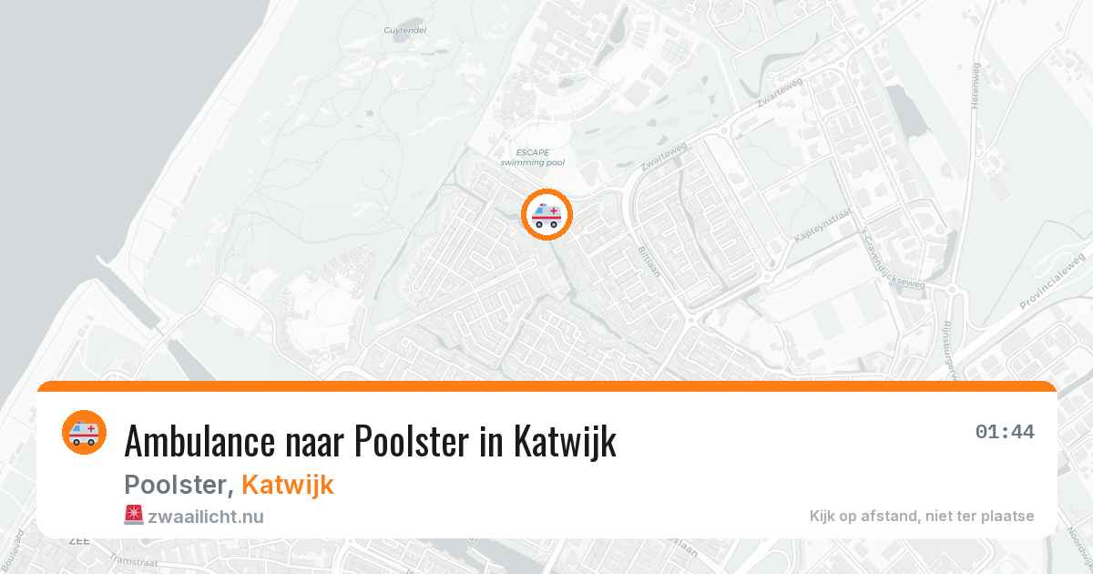 Ambulance naar Poolster in Katwijk — 24 jul 2026