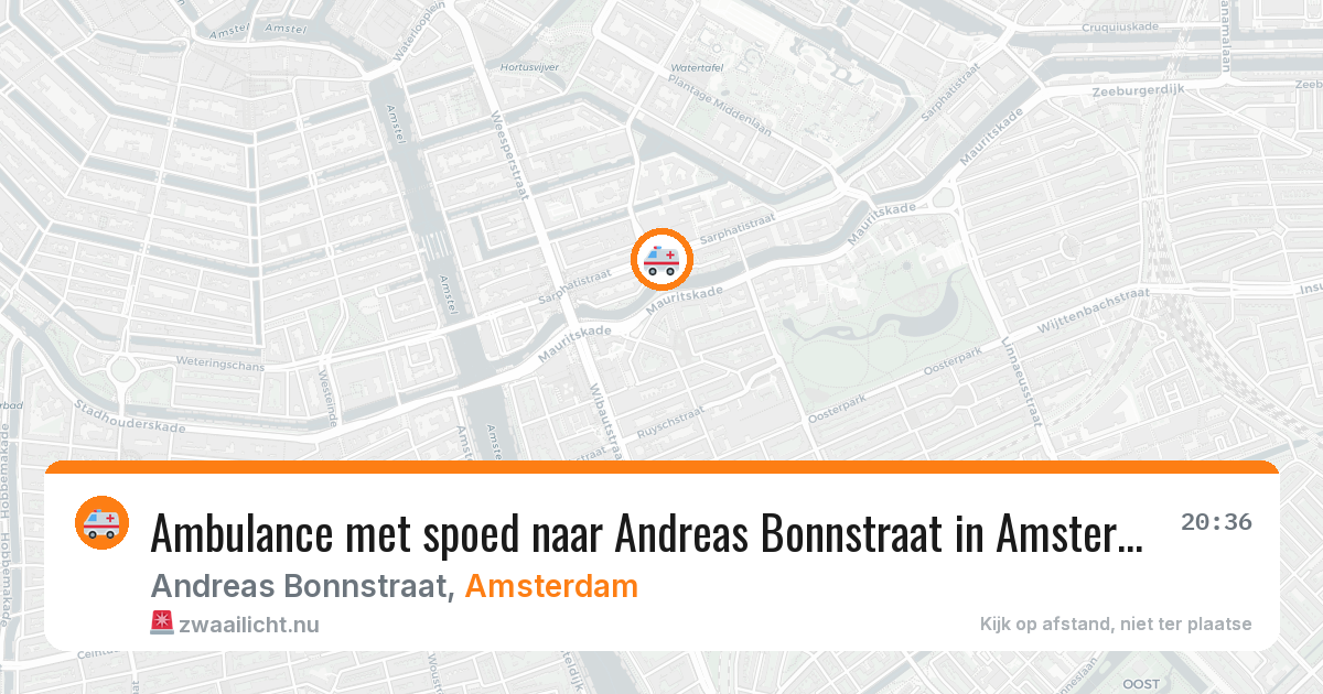 Ambulance met spoed naar Andreas Bonnstraat in Amsterdam — 23 jul 2026