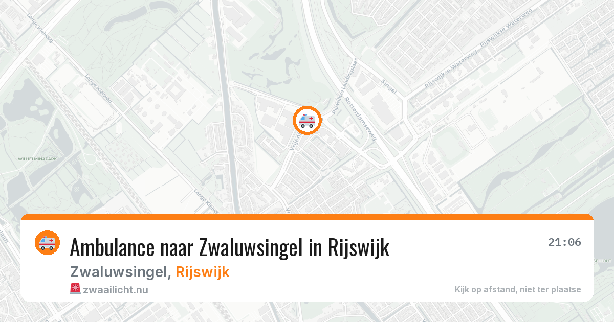 Ambulance naar Zwaluwsingel in Rijswijk — 11 jul 2026