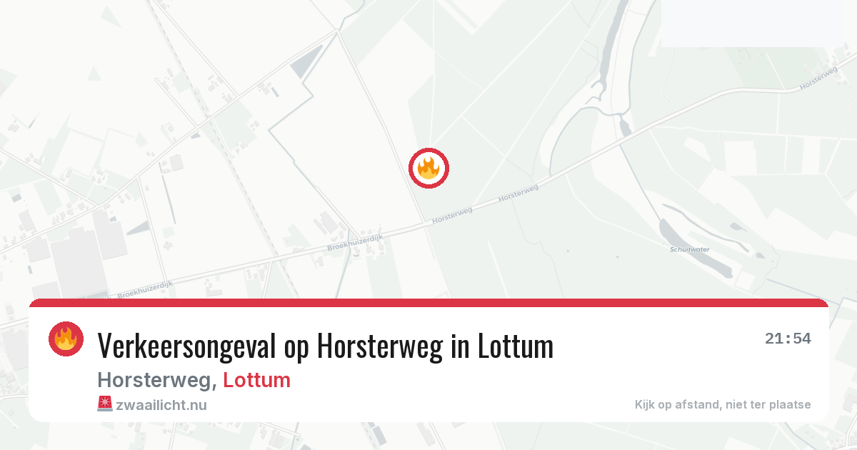 Verkeersongeval op Horsterweg in Lottum — 10 jul 2026