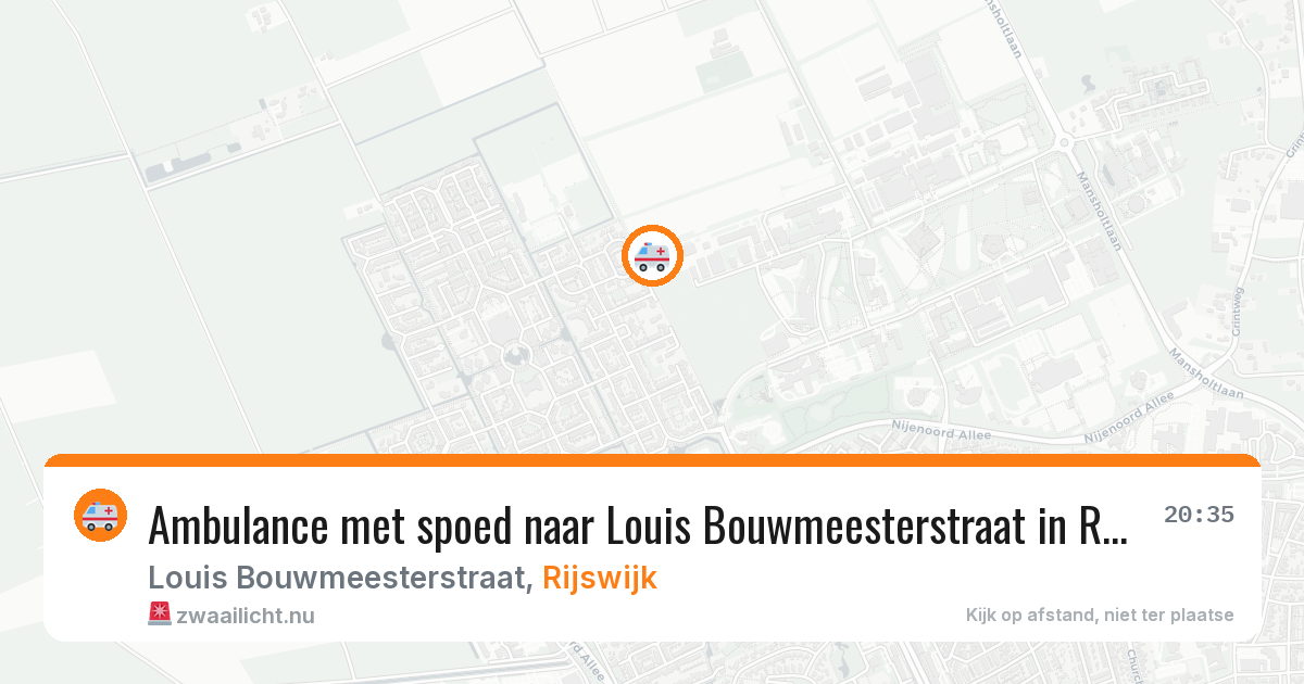 Ambulance met spoed naar Louis Bouwmeesterstraat in Rijswijk — 22 jan 2026