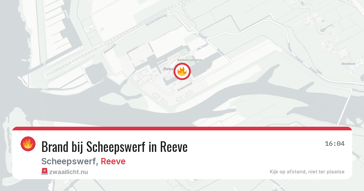 Brand bij Scheepswerf in Reeve — 24 mei 2026