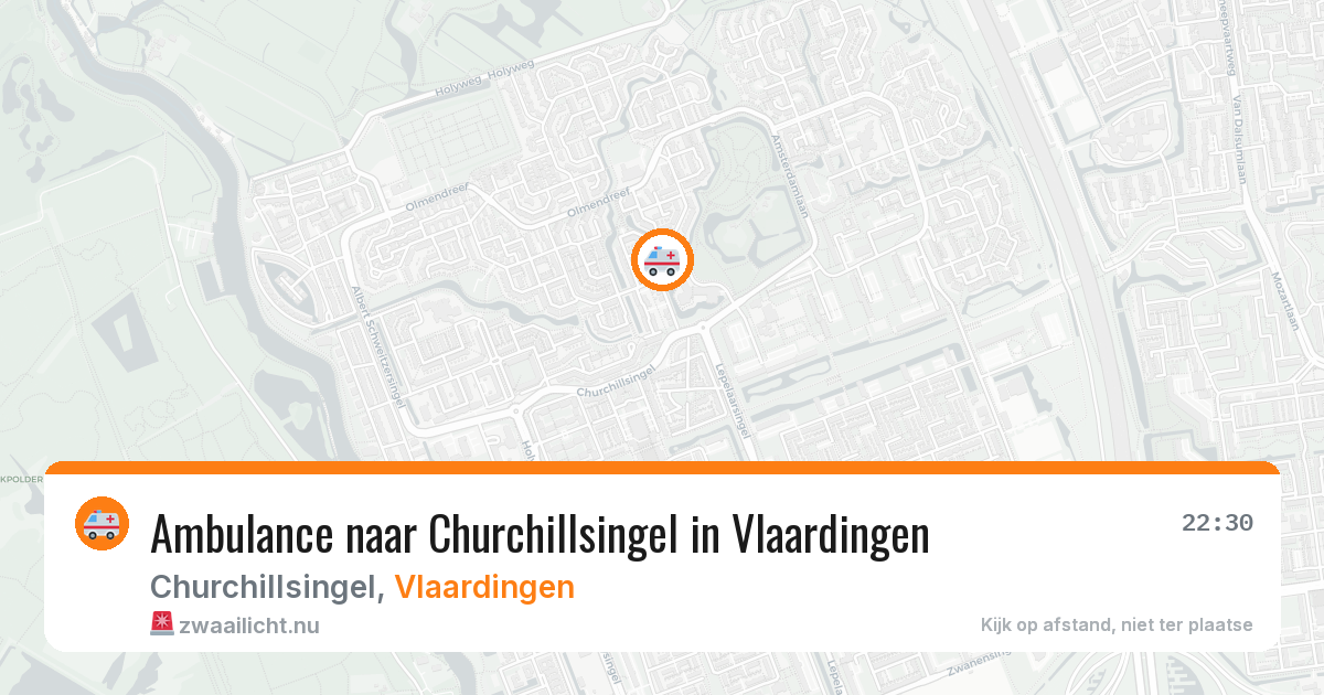 Ambulance naar Churchillsingel in Vlaardingen — 27 apr 2026