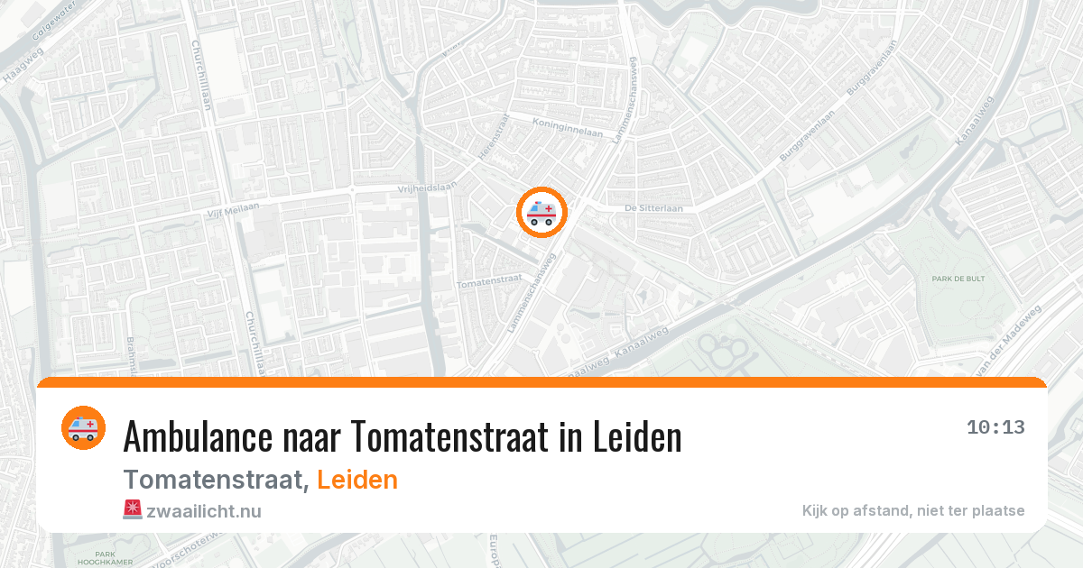 Ambulance naar Tomatenstraat in Leiden — 11 mrt 2026