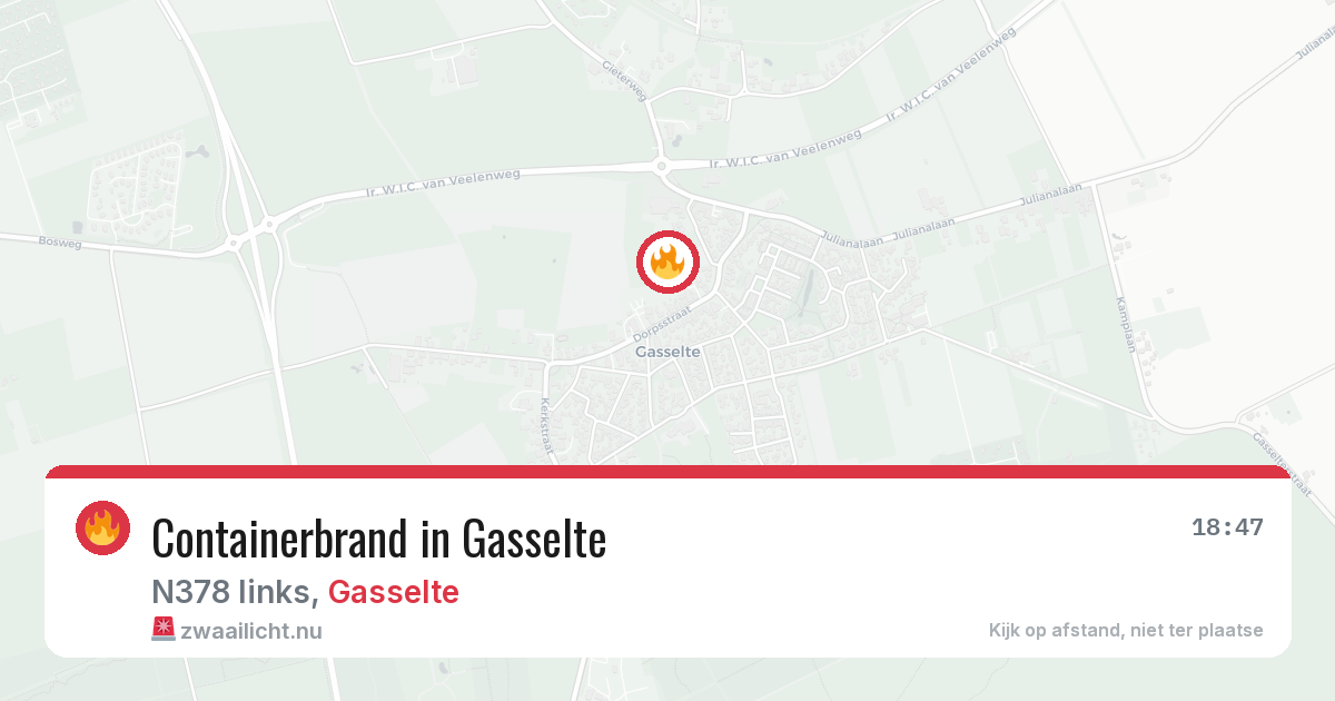 Containerbrand in Gasselte — 6 apr 2026