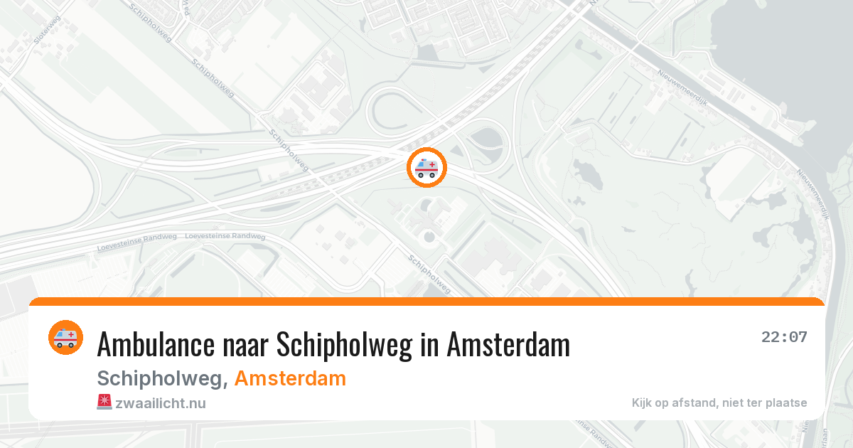 Ambulance naar Schipholweg in Amsterdam — 12 jul 2026