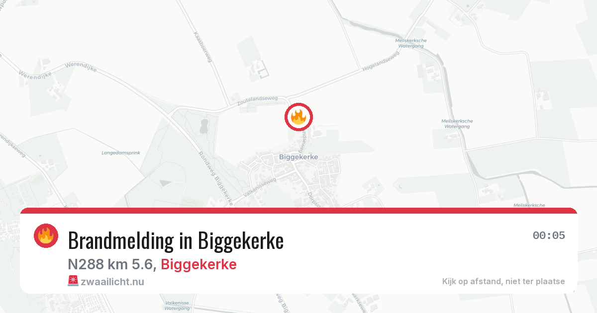 Brandmelding in Biggekerke — 27 apr 2026