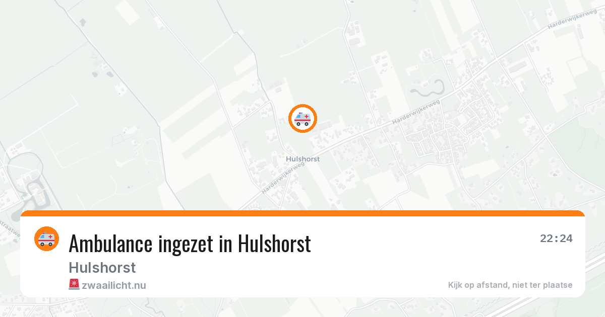 Ambulance ingezet in Hulshorst — 29 jun 2026