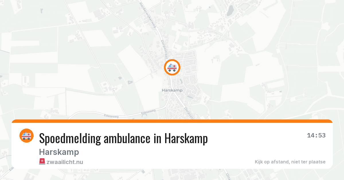 Spoedmelding ambulance in Harskamp — 9 jul 2026