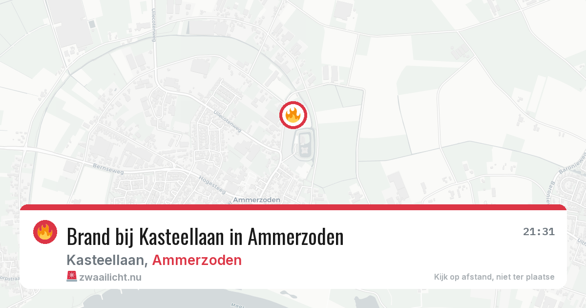 Brand bij Kasteellaan in Ammerzoden — 10 apr 2026