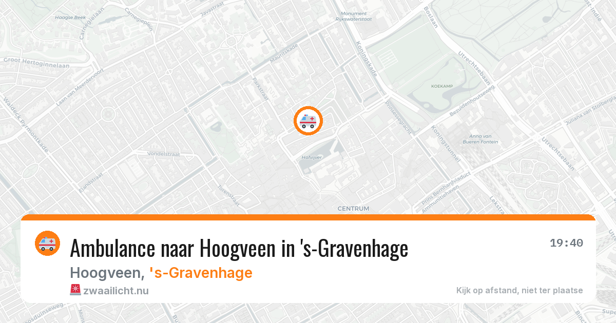 Ambulance naar Hoogveen in 's-Gravenhage — 5 feb 2026