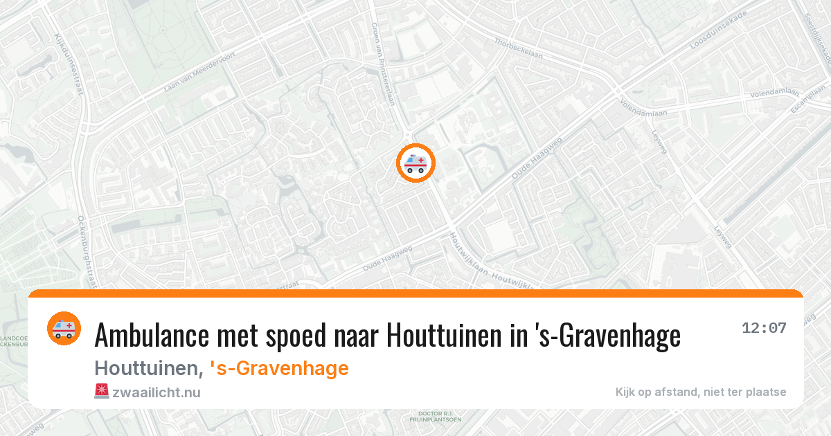 Ambulance met spoed naar Houttuinen in 's-Gravenhage — 19 mei 2026