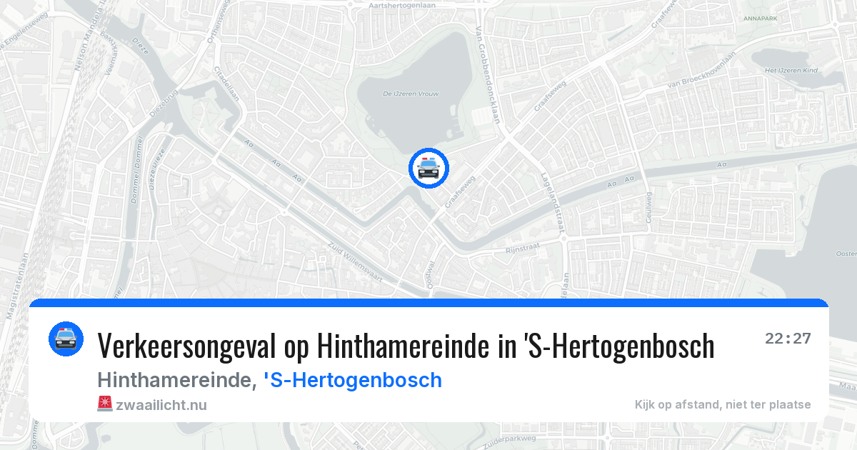 Verkeersongeval op Hinthamereinde in 'S-Hertogenbosch — 13 jul 2026
