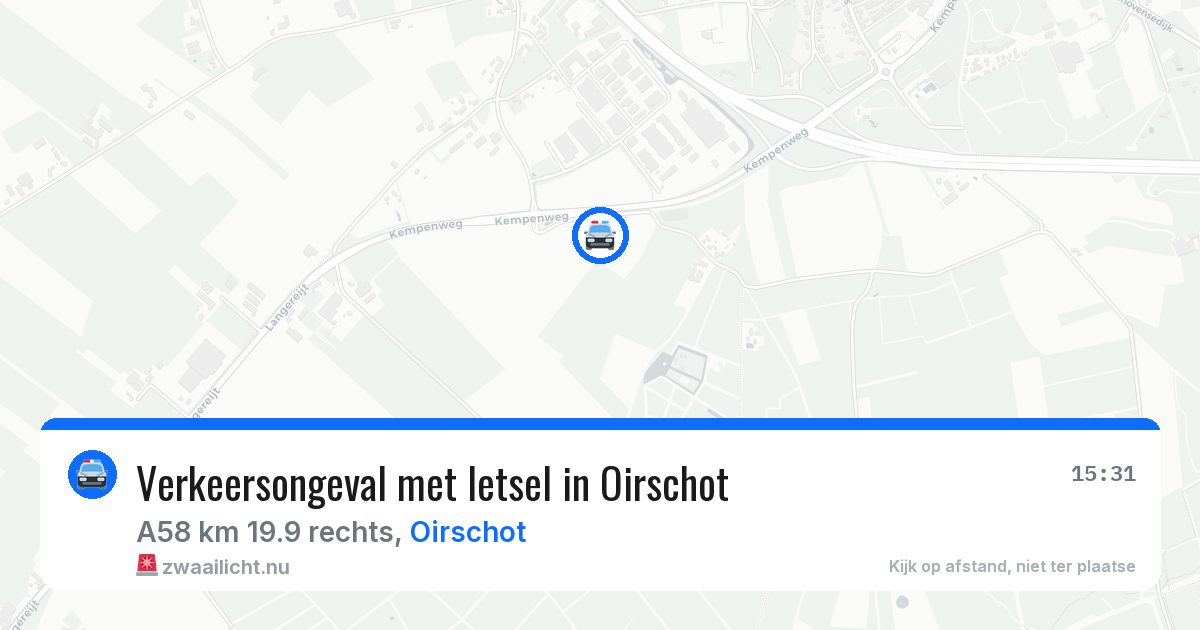 Verkeersongeval met letsel in Oirschot — 14 apr 2026
