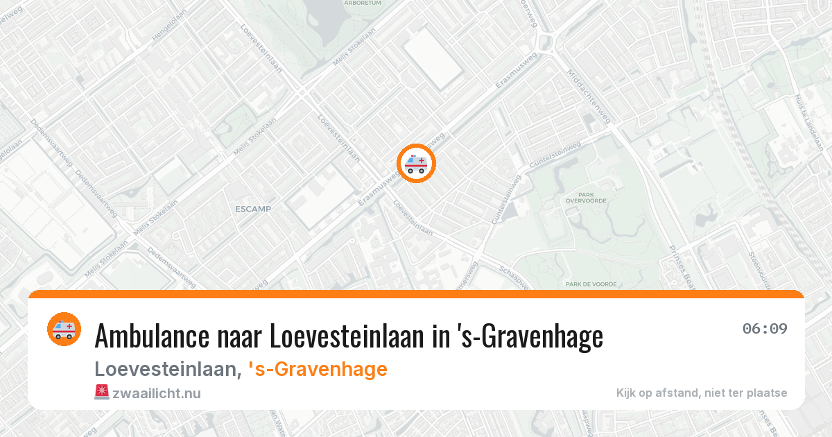 Ambulance naar Loevesteinlaan in 's-Gravenhage — 21 jul 2026