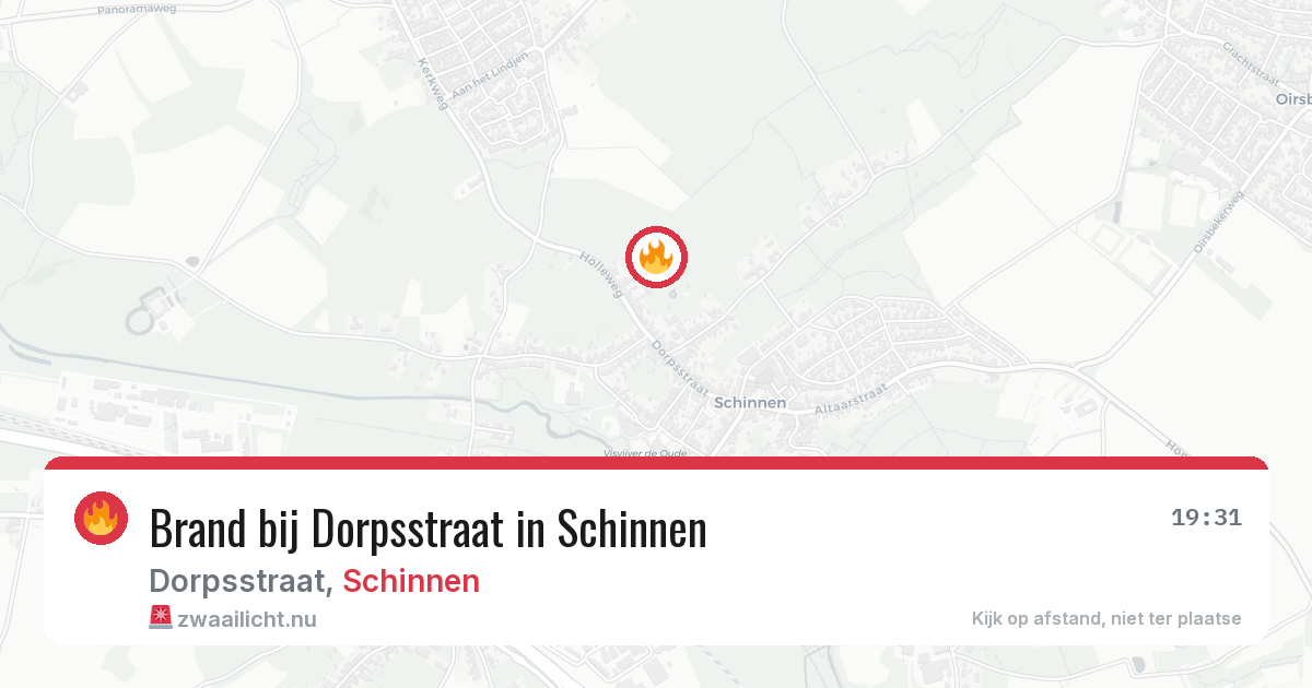 Brand bij Dorpsstraat in Schinnen — 27 jan 2026