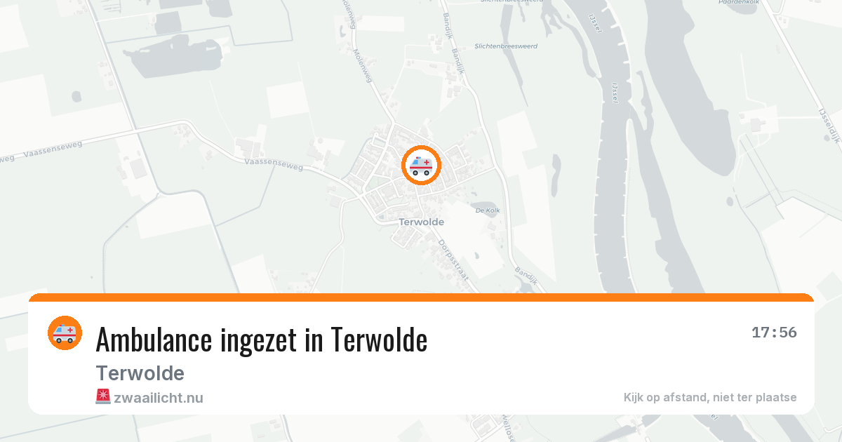 Ambulance ingezet in Terwolde — 20 mei 2026