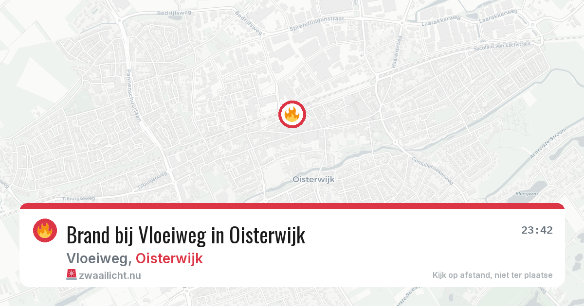 Brand bij Vloeiweg in Oisterwijk — 11 mei 2026