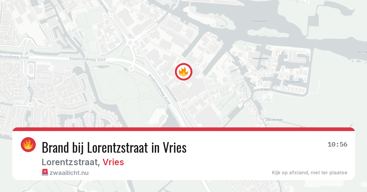 Brand bij Lorentzstraat in Vries — 15 jul 2026