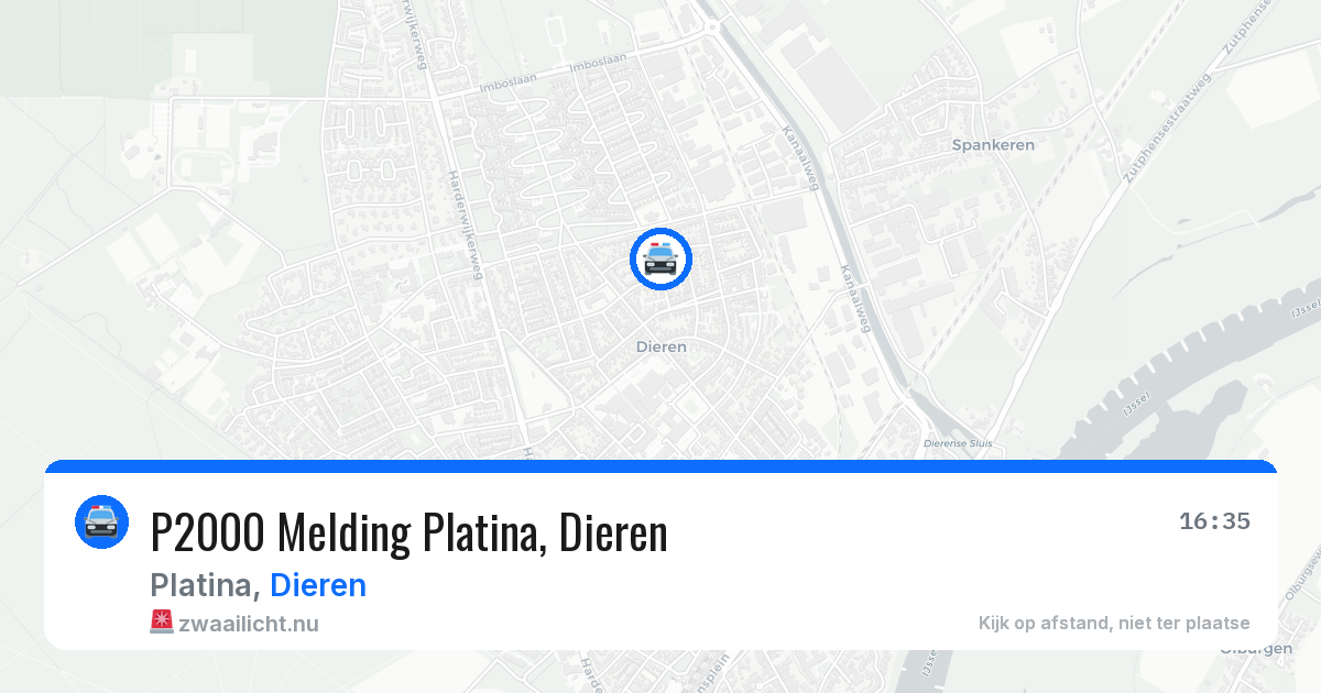 P2000 Melding Platina, Dieren — 21 jul 2026
