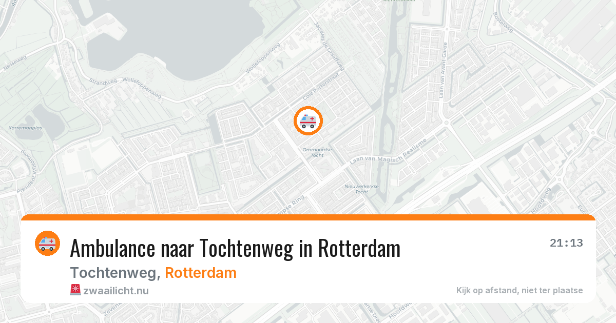 Ambulance naar Tochtenweg in Rotterdam — 12 apr 2026