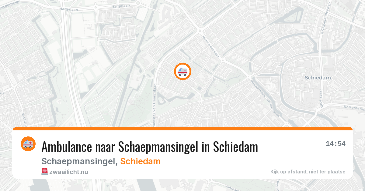 Ambulance naar Schaepmansingel in Schiedam — 2 jun 2026